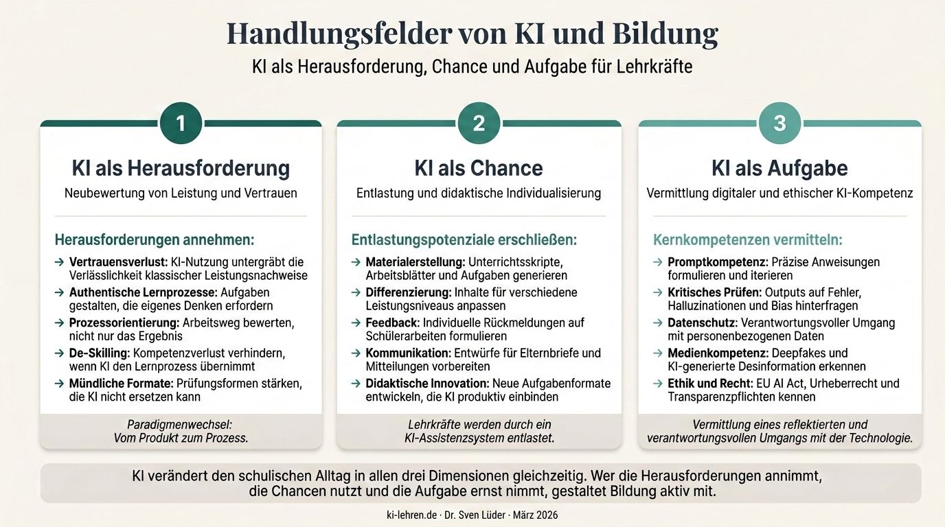 Handlungsfelder von KI und Bildung - Vorschau