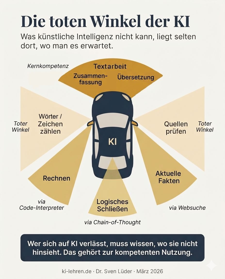 Die toten Winkel der KI – Was künstliche Intelligenz nicht kann