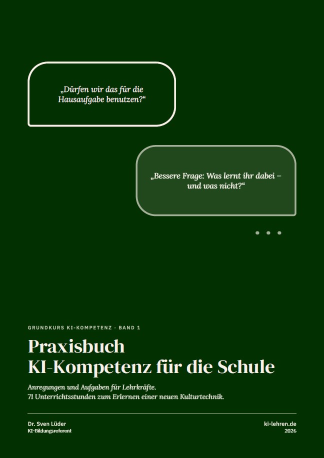 Cover: KI-Kompetenz für die Schule – Praxisbuch für Lehrkräfte